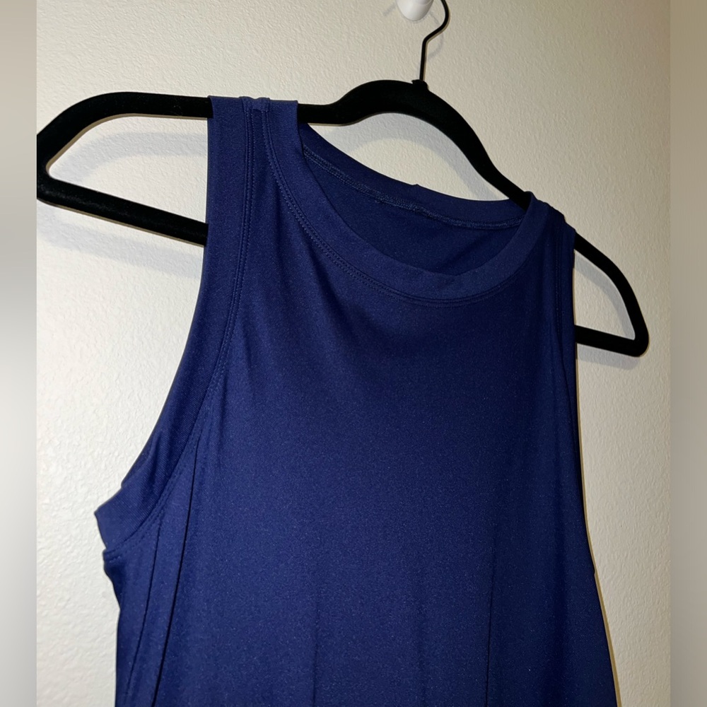 HYLETE BLUE RUCHED DRESS - Picture 3 of 8